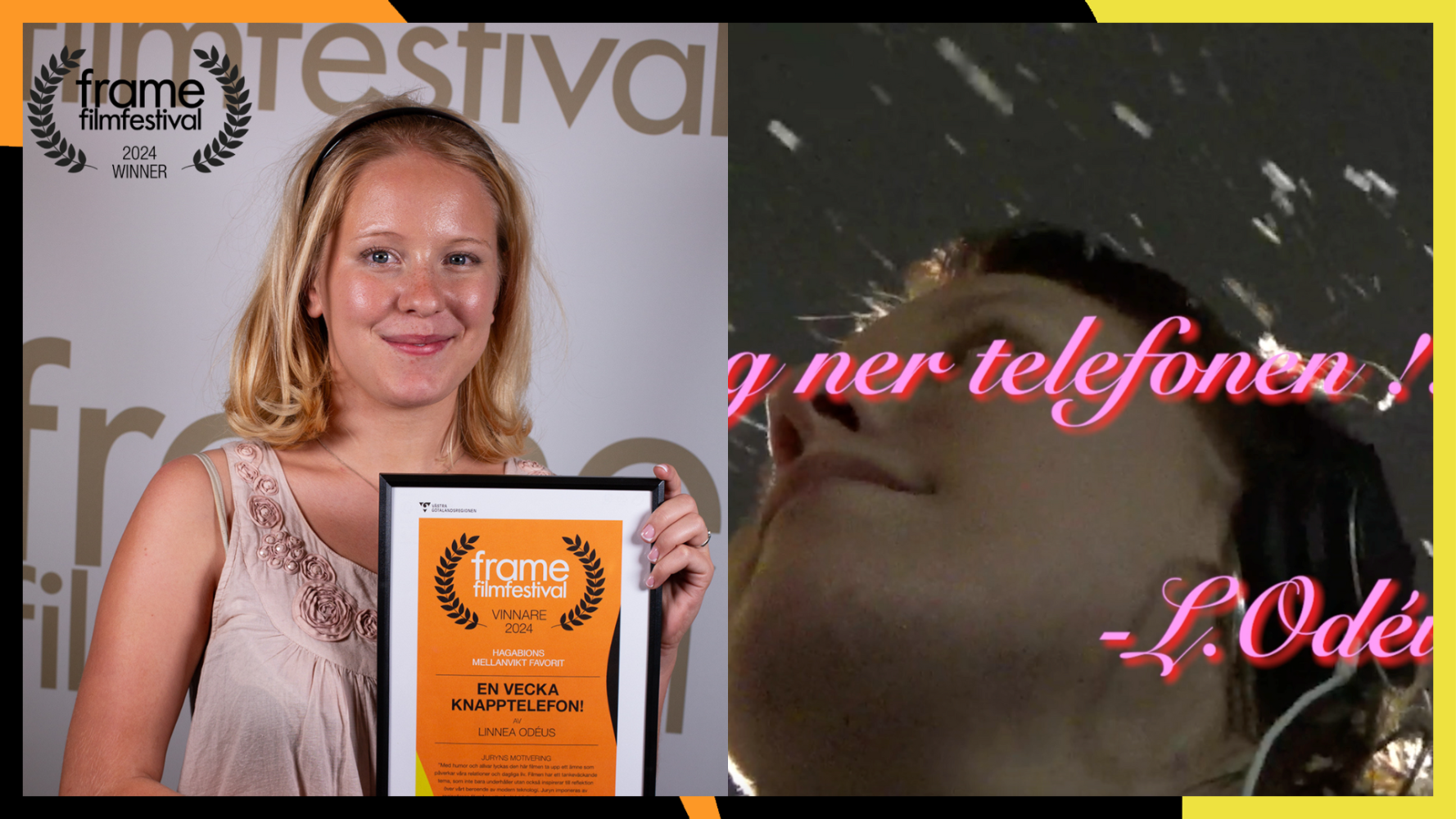 porträtt med diplom