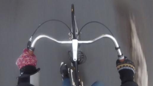 Cykelstyre uppifrån 