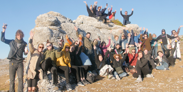 Talangdagarna avslutas vid raukarna på Langhammars Foto: Sebastian Johansson Micci