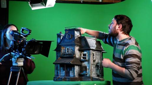 Green screen filmning