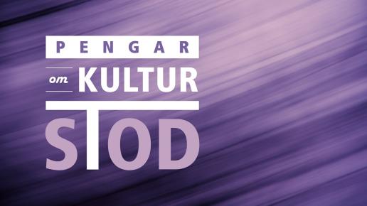 Bild med texten Pengar - om Kulturstöd