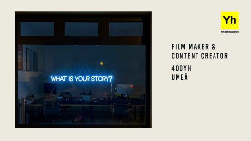 fönster med texten What is you story?