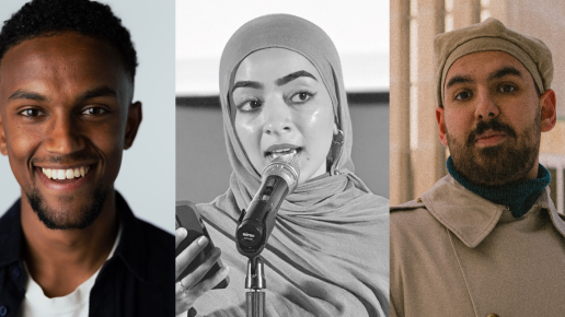 porträtt av de tre deltagarna