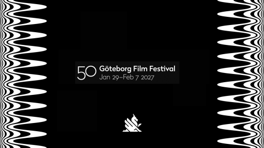 festivaldatum och logga mot svart